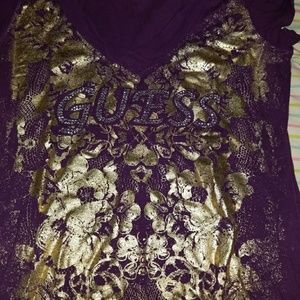 Guess V neck shirt